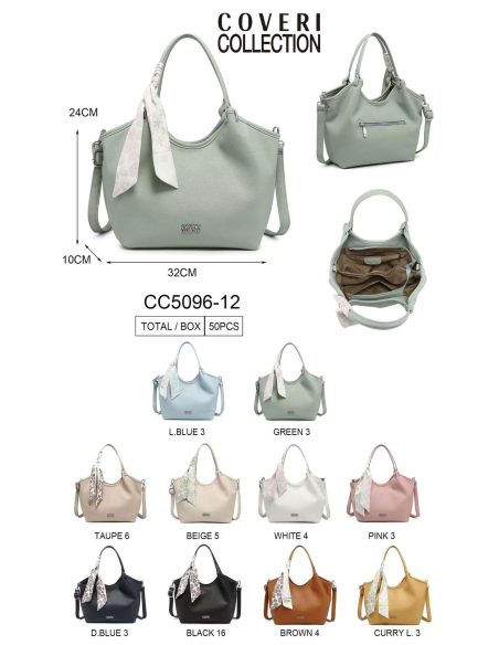 Borsa a tracolla con dettaglio fazzoletto