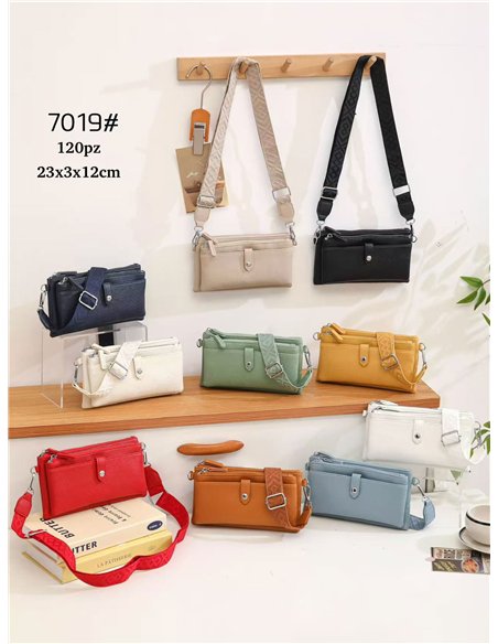 Multi-pocket crossbody wallet bag