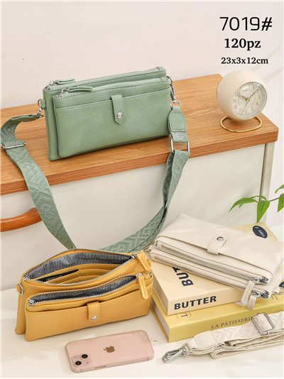 Multi-pocket crossbody wallet bag