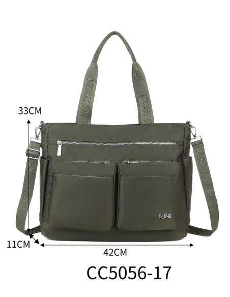 Einkaufstasche aus Nylon mit doppelter Fronttasche