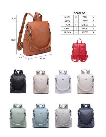 Mochila antirrobo con cremallera