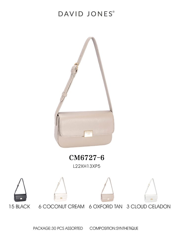 Bolso bandolera mini con solapa y cierre metálico