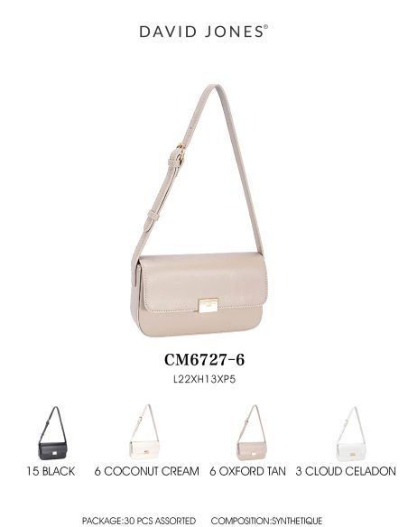 Bolso bandolera mini con solapa y cierre metálico