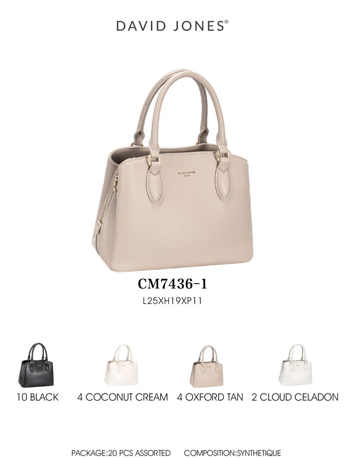 Bolsa satchel clássica com alça dupla.