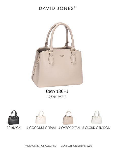 Bolsa satchel clássica com alça dupla.