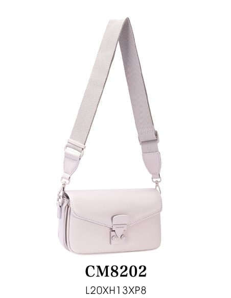 Bolso bandolera mini cierre metálico