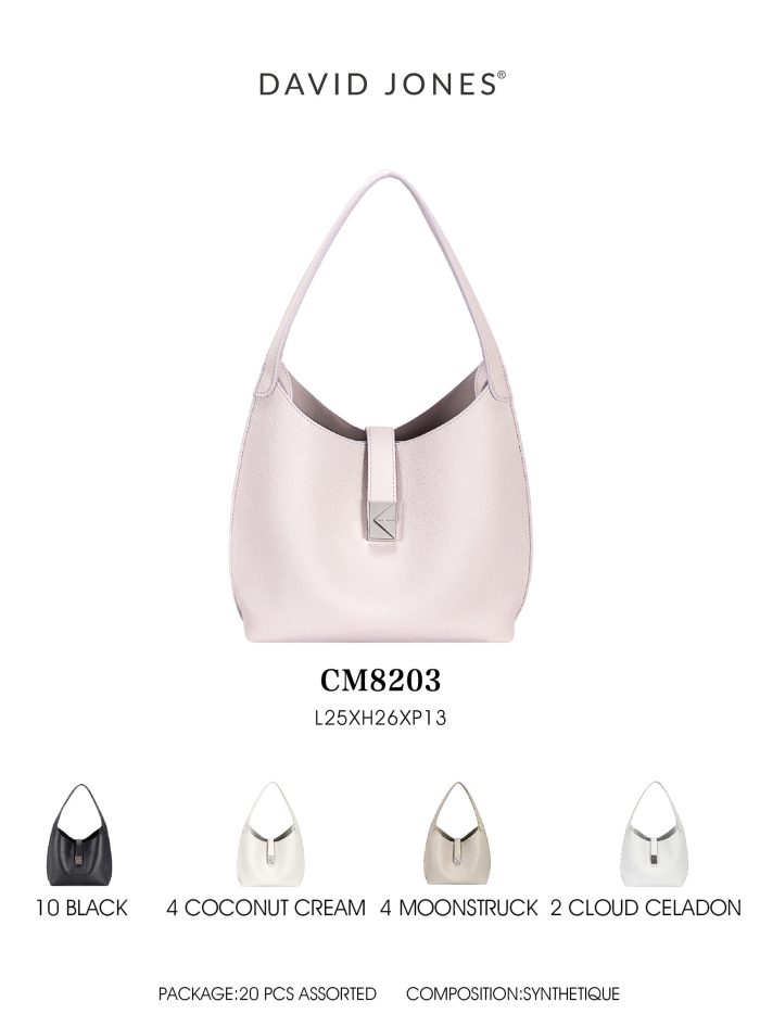 Bolso hobo con cierre metálico