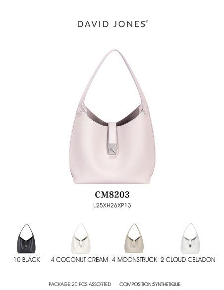 Bolso hobo con cierre metálico