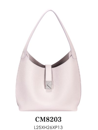 Bolso hobo con cierre metálico