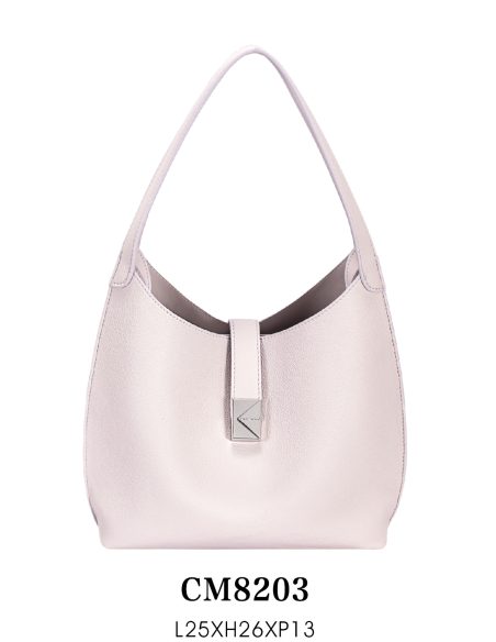 Bolso hobo con cierre metálico