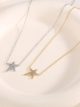 Collier pendentif étoile avec zirconias