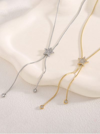 Collar estrella con circonitas