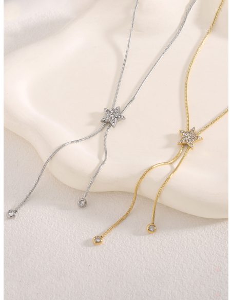 Collar estrella con circonitas