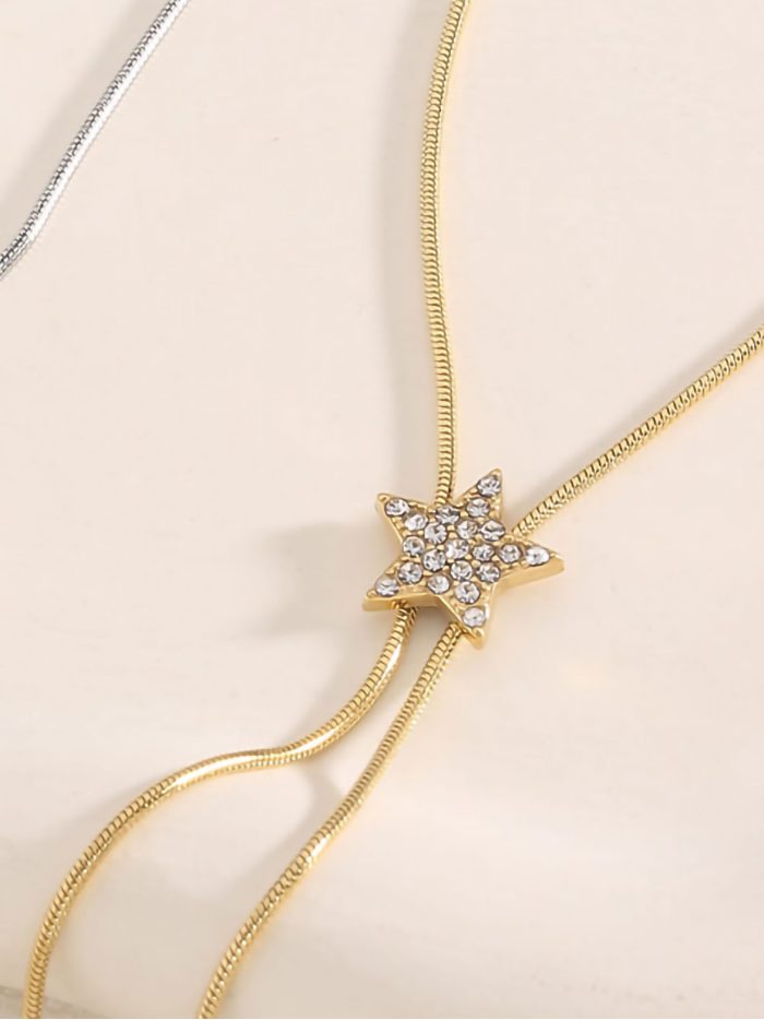 Collar estrella con circonitas