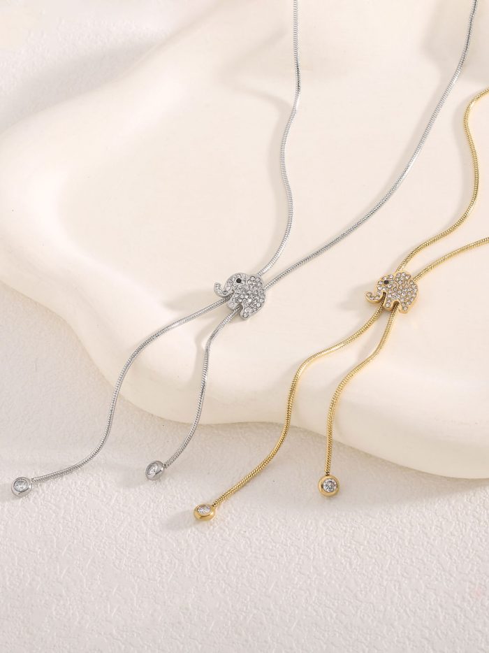 Collar elefante con circonitas