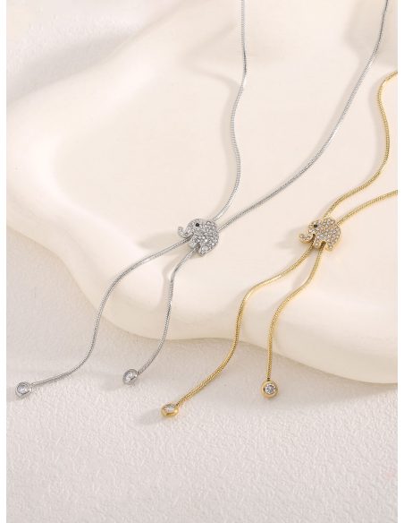 Collar elefante con circonitas