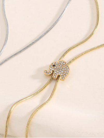 Collar elefante con circonitas 2