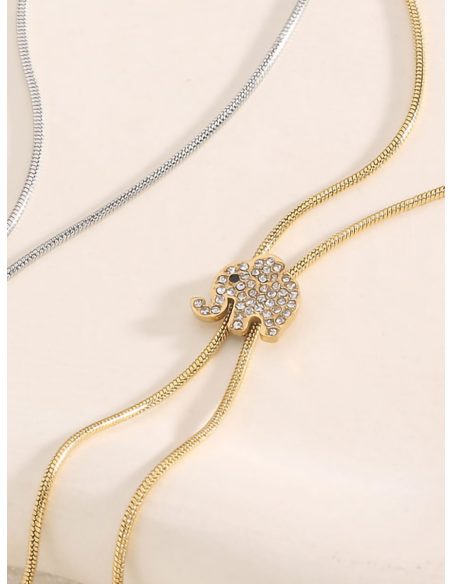 Collar elefante con circonitas