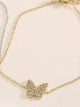 Pulsera mariposa con circonitas