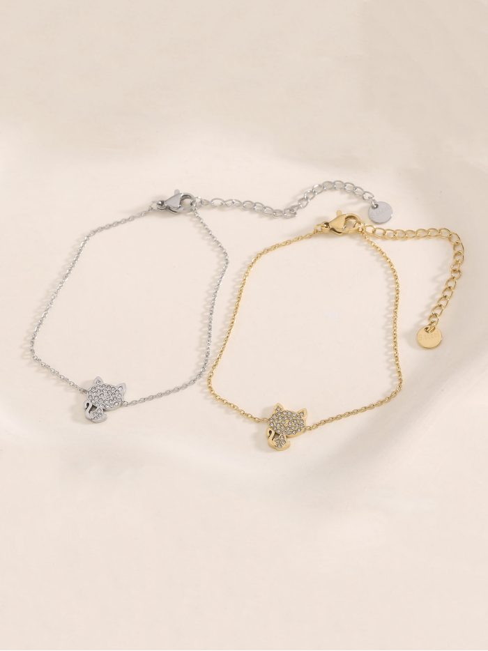 Pulsera gato con circonitas