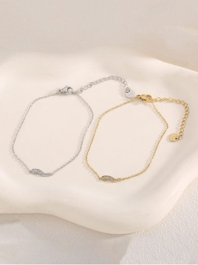 Pulsera rayo con circonitas