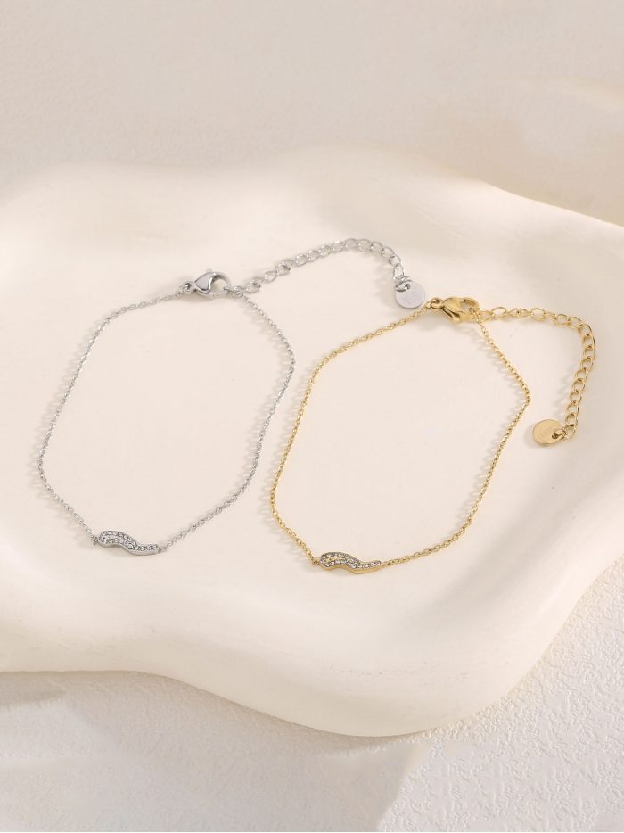 Pulsera rayo con circonitas