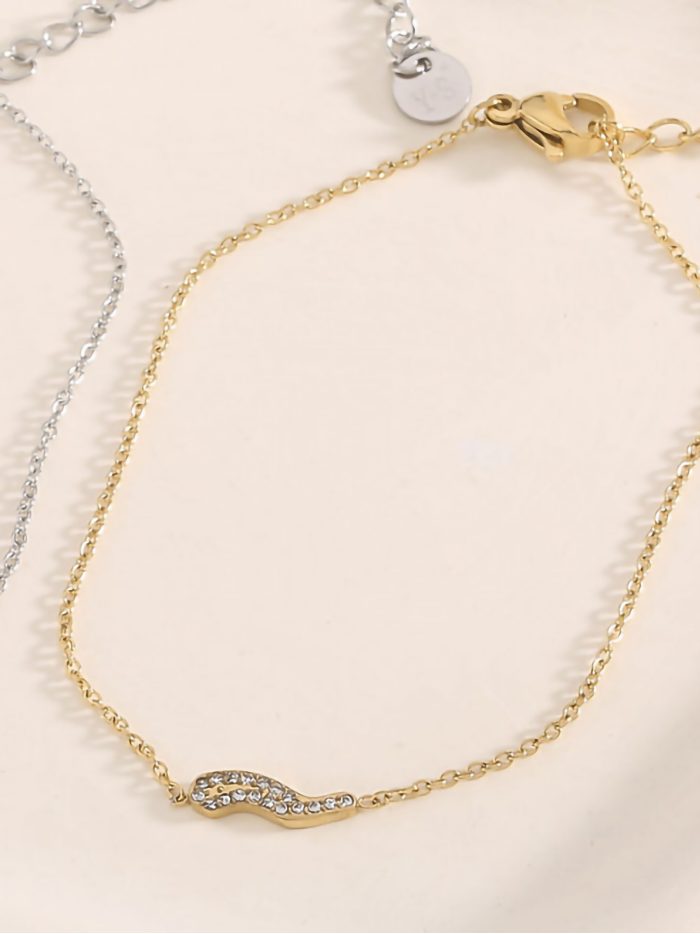 Pulsera rayo con circonitas