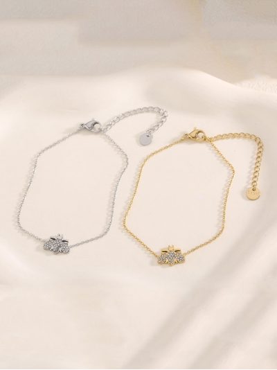 Pulsera abeja con circonitas