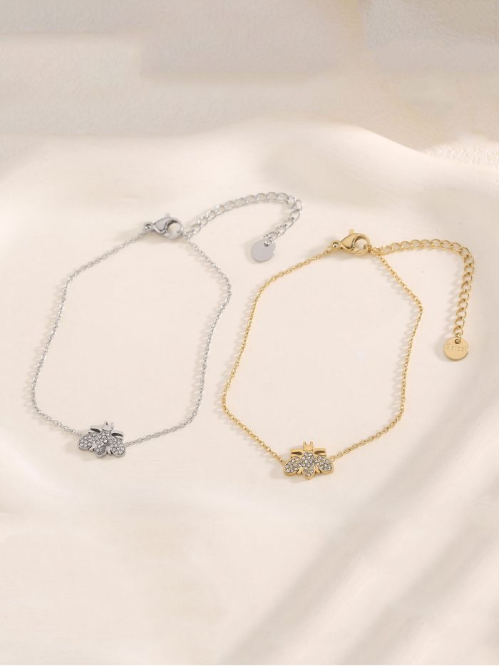 Pulsera abeja con circonitas