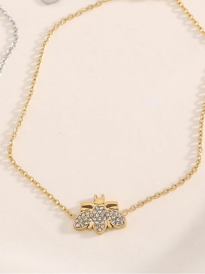 Pulsera abeja con circonitas