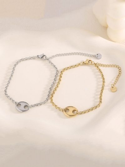 Pulsera medalla ovalada