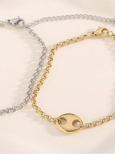 Pulsera medalla ovalada 2