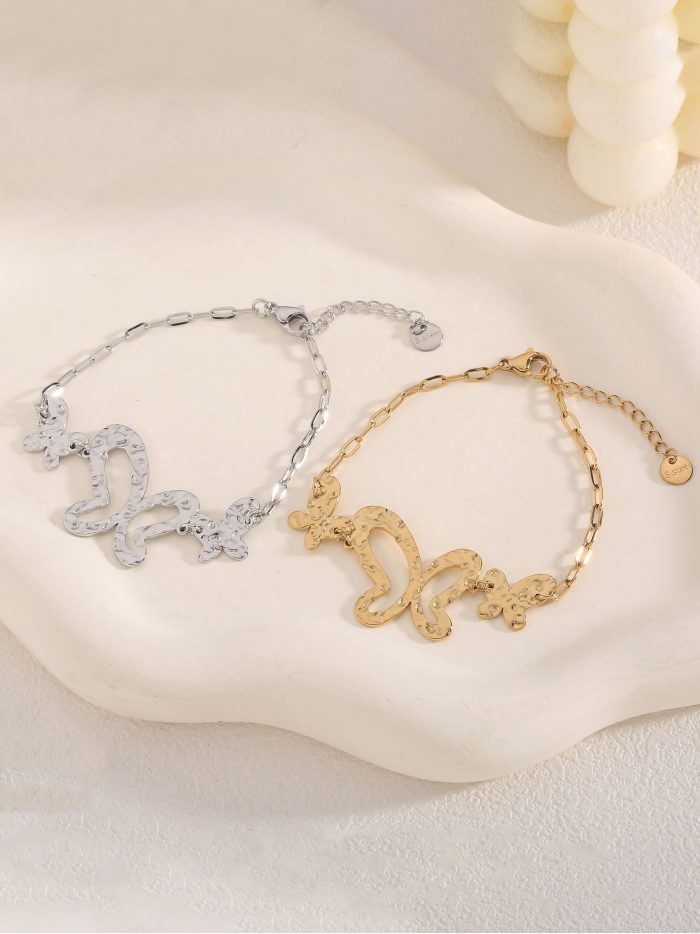 Bracciale farfalla testura