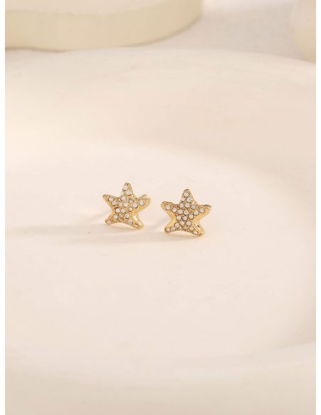 Pendientes estrella con circonitas