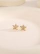Pendientes estrella con circonitas