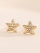Pendientes estrella con circonitas