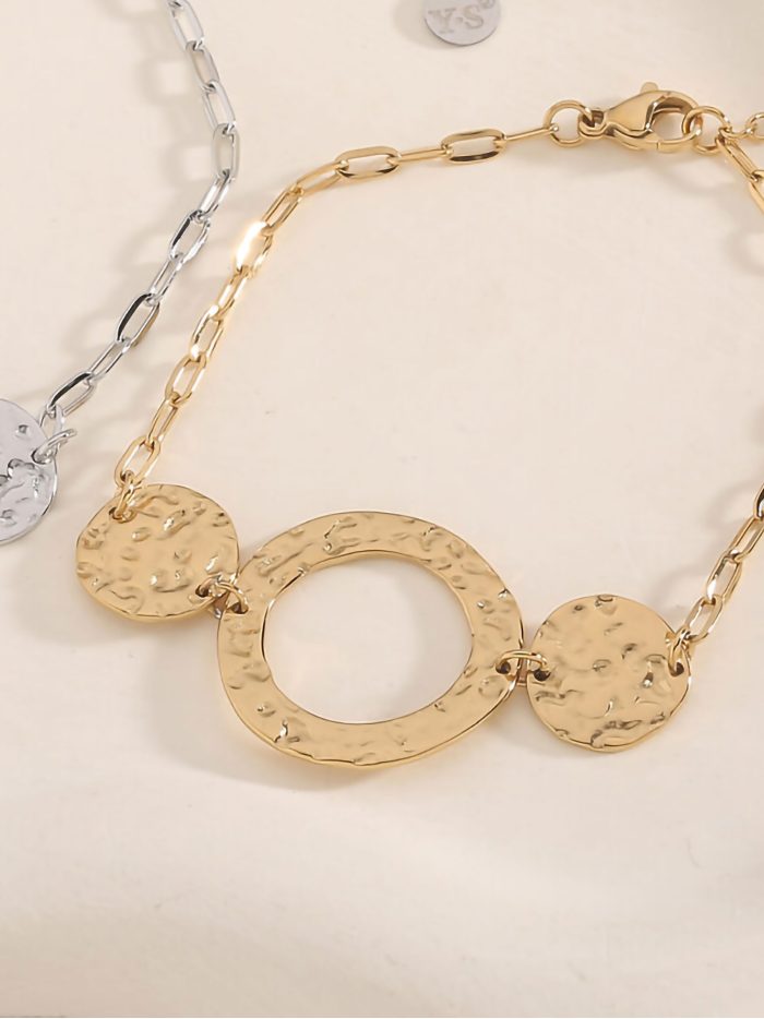 Bracelet anneaux texture