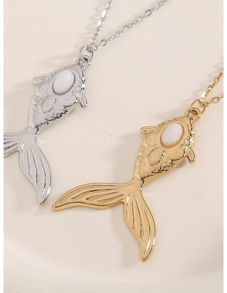 Collar colgante pez