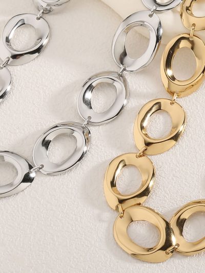 Collar eslabones aros ovalados 2