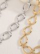Collier maillons anneaux ovales