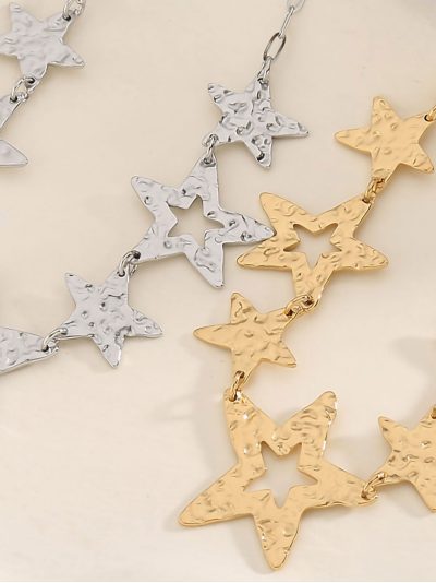 Collar colgante estrellas textura 2