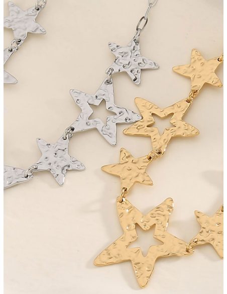 Collana pendente texture stelle