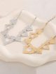 Collar colgante corazones textura