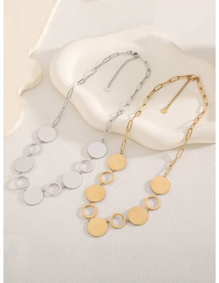 Collana catena pendente medaglia