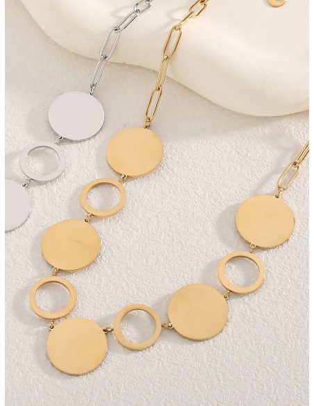 Collana catena pendente medaglia