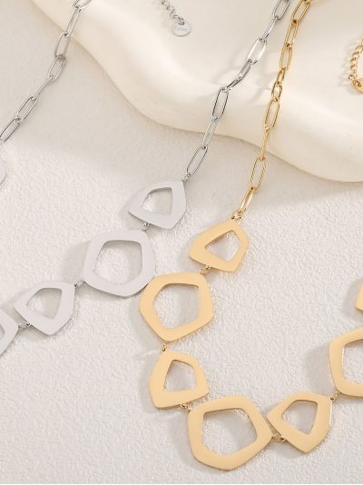 Collar cadena colgante geométricos 2