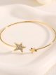 Pulsera rígida con estrellas con circonitas