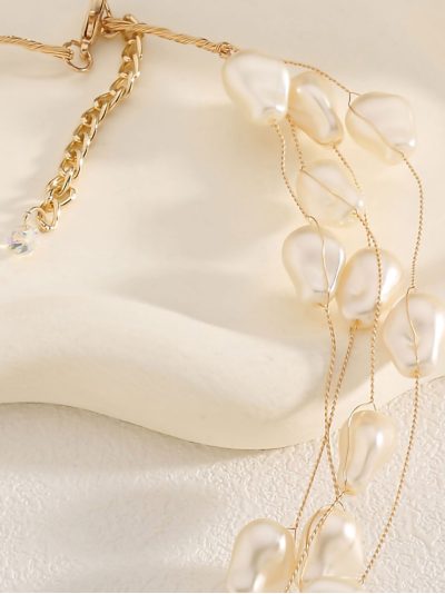 Collar multicapa con perlas 2