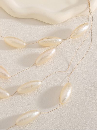 Collar multicapa con perlas 2