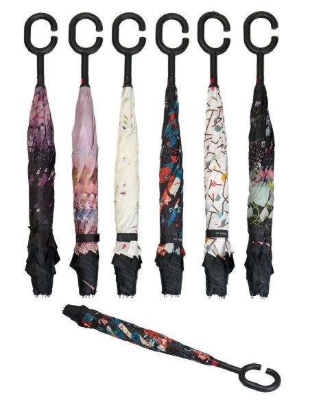 Bedruckter langer Regenschirm